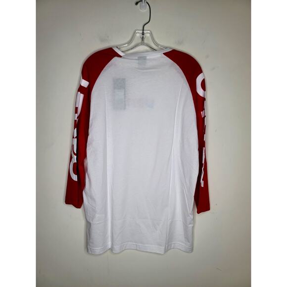 NWT Oakley Americana USA baseball tee white with red arms - large - Picture 2 of 5